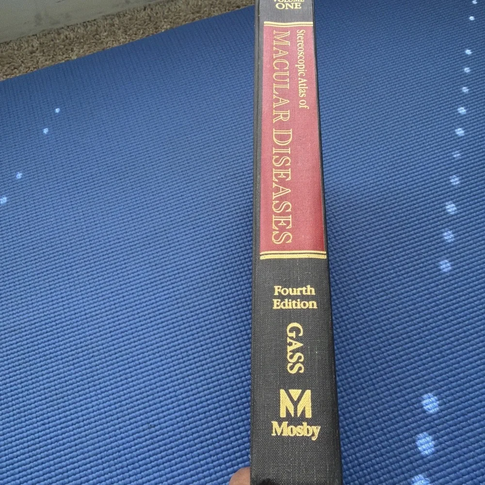 Excellent Stereoscopic Atlas of Macular Diseases by Gass (1996, Hardcover) Vol.1